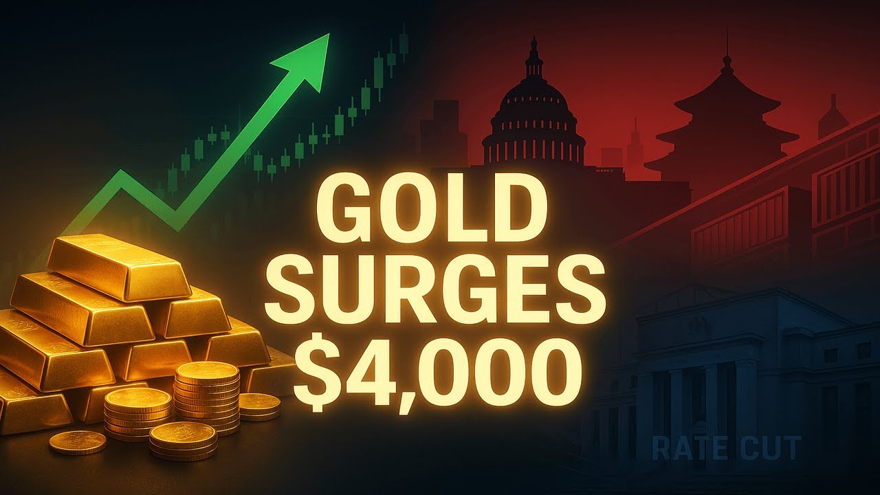 Gold Tops $4,000 Again | US–China Tensions & Fed Rate Cut Bets Fuel 8th ...