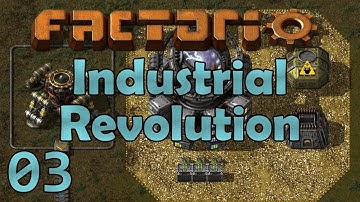 Factorio Industrial Revolution - Season 4 Ep 3 - AUTOMATED SMELTING AND MINING SETUP!