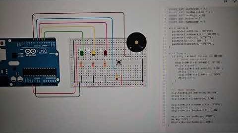 Semaforo con boton de emergencia