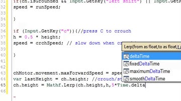 How to sprint,crouch and walk faster in Unity 3D