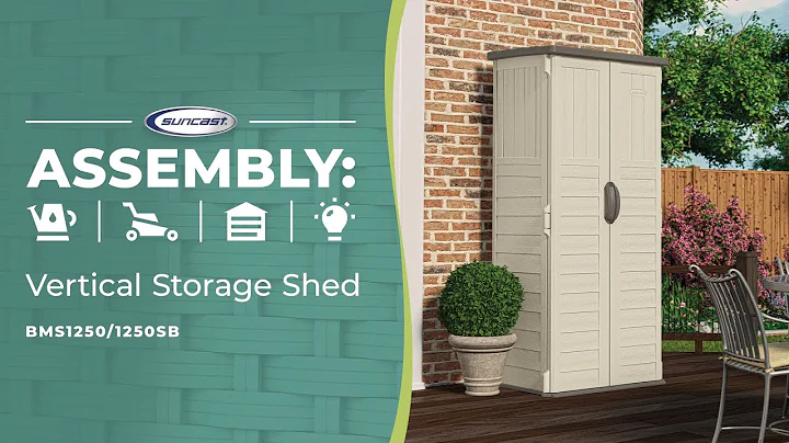 Suncast Vertical Storage Shed Assembly Video