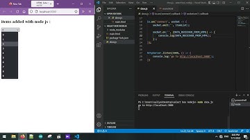 node js socket io send and receive data from html page