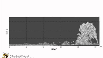 75 degree incline dense discharge, 3DLIF results by Philip Roberts and Ozeair Abessi