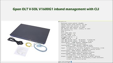 V SOL V1600G1 inband management with CLI
