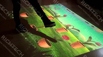 RichTech Popular Interactive Floor Effect - Water Flower