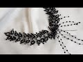 Kristal Boncuklarla Gelin Tacı Yapımı - DIY Beaded Bridal Hairpiece