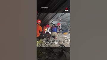 Search for survivors in rubble of collapsed Indonesian school