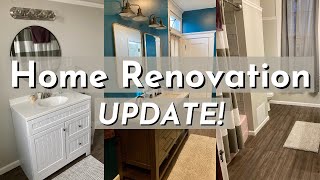 Home Renovation Update | New Bathrooms, Closet, and Laundry Room!