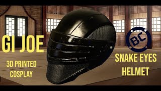 3D printing a GI Joe Snake Eyes Cosplay Helemt