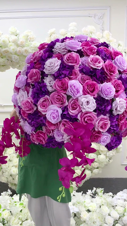 Luxury Purple Wedding Floral Arrangement Table Centerpiece #floraldesign #flower #diy #luxurywedding