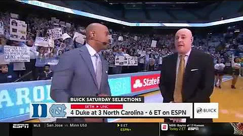 College Gameday Duke at North Carolina Sam Whitt h...