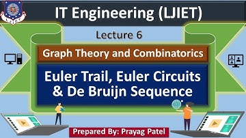 Lec-06_Euler Trail,Euler Circuit,DeBruijn Sequence | Graph Theory and Combinatorics | IT Engineering