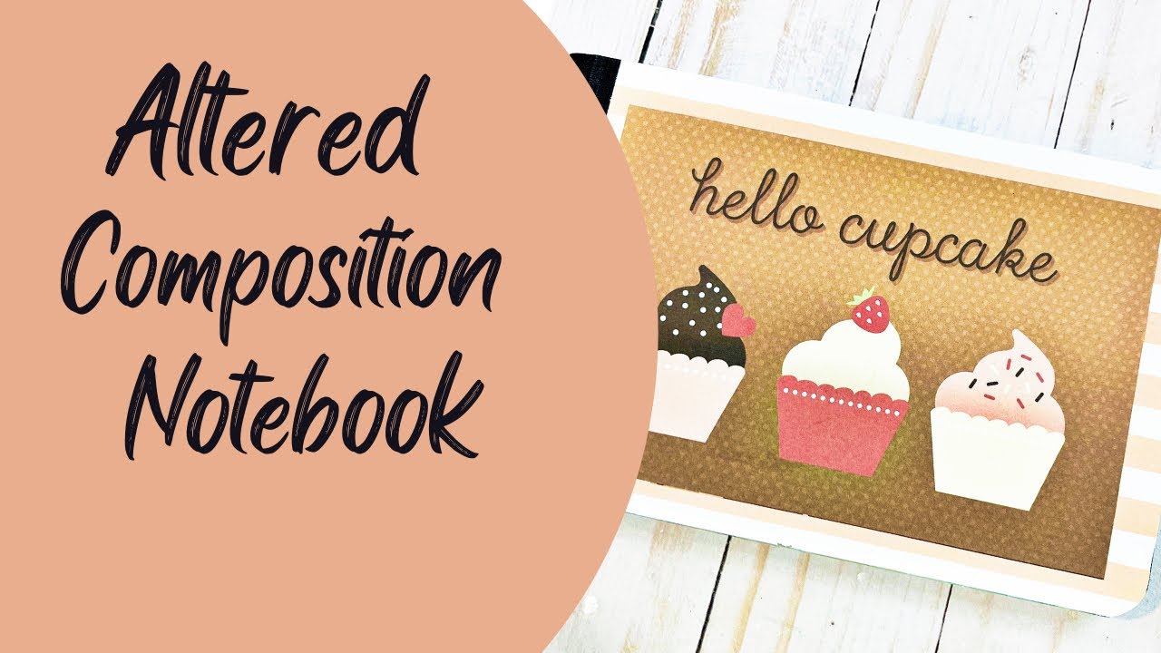 Altered Composition Notebook ~ half size