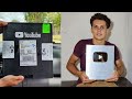 Unboxing silver play button!! #unboxing #silverplaybutton