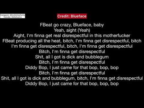 Blueface disrespectful ( lyrics)