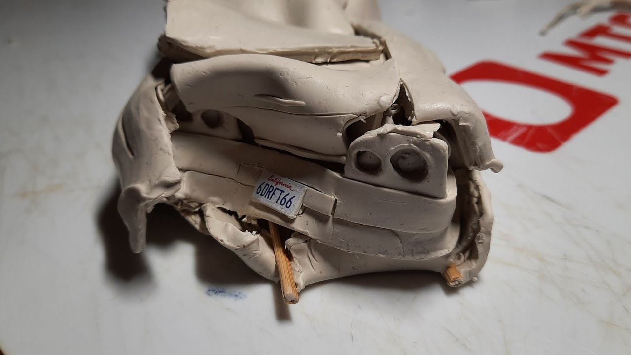 Ниссан Скайлайн р34 Пол Уокера из Пластилина (своими руками)краш-тест ...