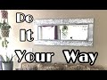 Walmart Mirror DIY Glam Make Over under $30