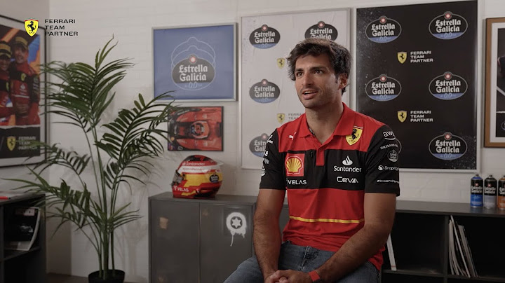 ENTREVISTA A CARLOS SAINZ PREVIA GP DE ESPAÑA