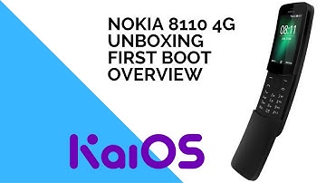 Kai OS unboxing, first boot, setup and first look (Nokia 8110 4G Banana Phone/ The Matrix phone)