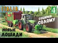 Farming Simulator 19 - Собираю солому. Культивирую. Покупаю лошадей - Фермер в ITALIA # 4