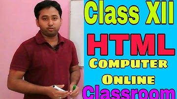 HTML CODE - Class XII Modern Computer Application || Computer Science - Network Chapter WBCHSE CBSE