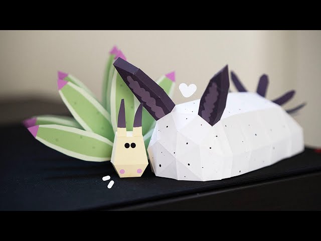 making a paper sea bunny and leaf sheep :) class=