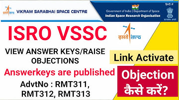 ISRO VSSC Raise Objections | VSSC Question Objection kaise kare? VSSC Objection Link Activate