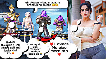 💕👸Random Famous Pro Conqueror Girl  call Me Noob And I Challenge For Room 1v3 TDM | PUBG | Part.35