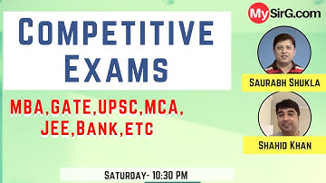 MySirG Webcast #14 | Competitive Exams