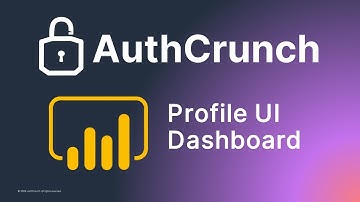 AuthCrunch Profile UI Dashboard Introduction