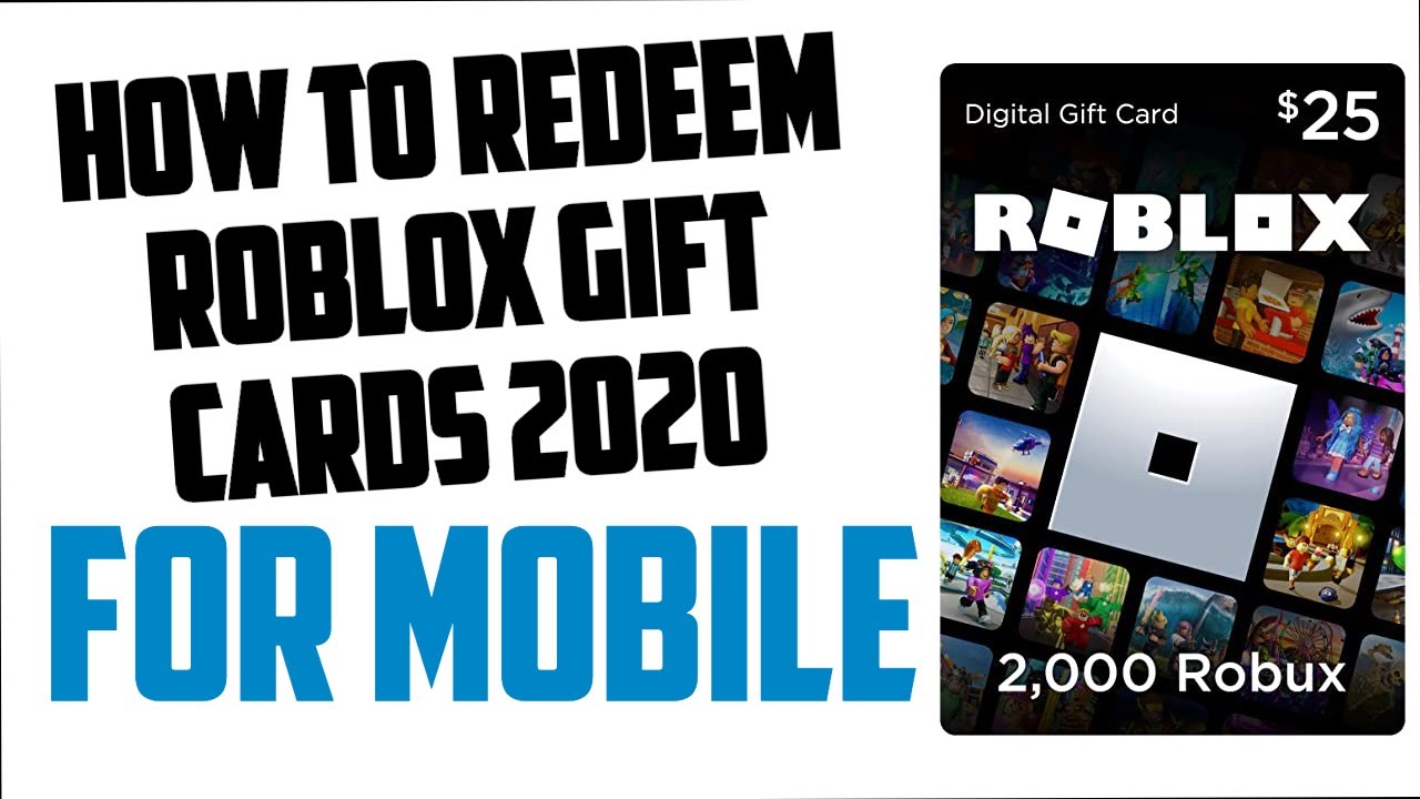 How To Use Roblox Gift Cards On Mobile Youtube - how to redeem a roblox gift card on mobile