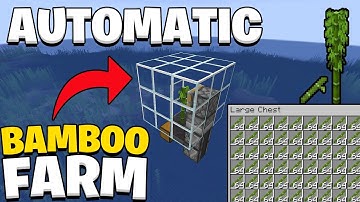 Compact Automatic Bamboo Farm Minecraft 1.21