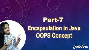 Java tutorial|#Encapsulation in java|Data Hiding|OOPS concept