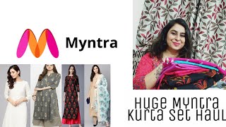 Myntra Kurta Set Haul | Myntra Haul 2020 | Affordable Cotton Kurtas