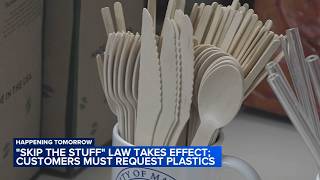 Customers must request plastic utensils as new law takes effect in NJ