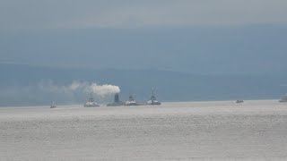 Holy Loch Submarine Discharging Steam?