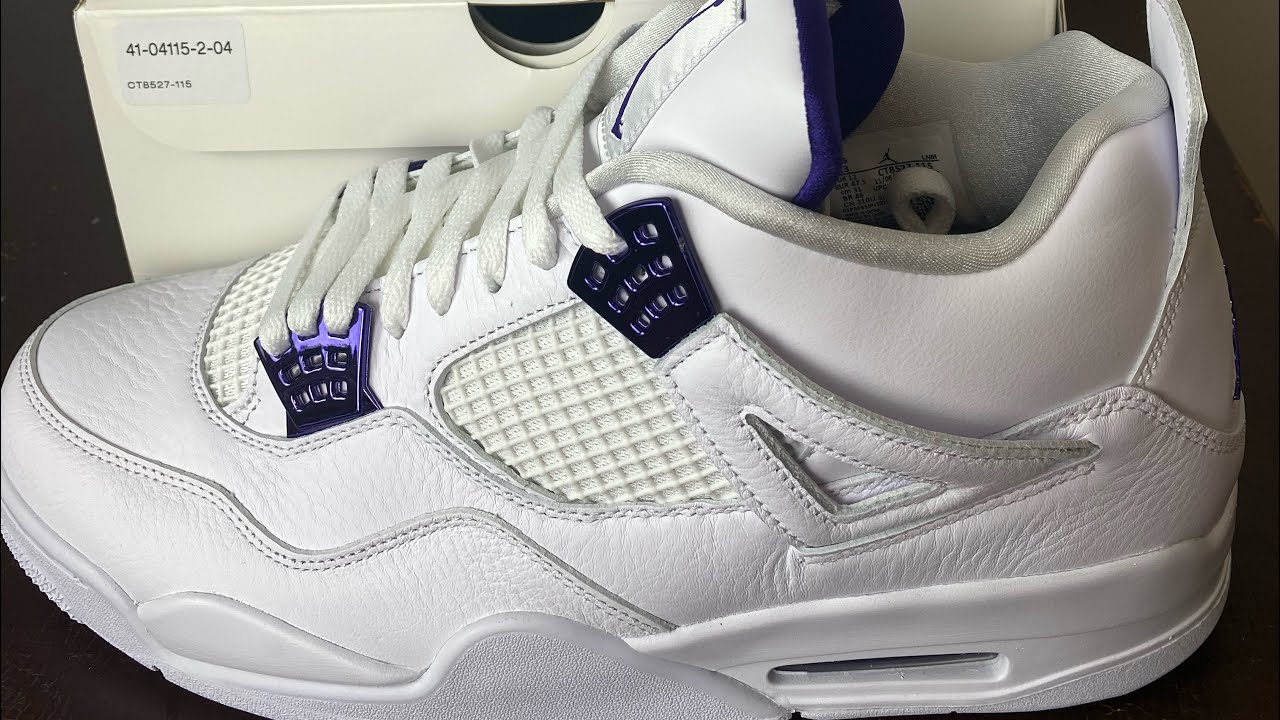 air jordan 4 retro purple metallic