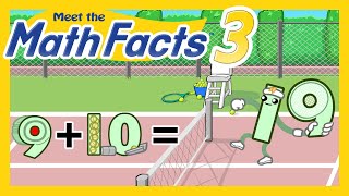 Meet the Math Facts Addition &amp; Subtraction - 9 + 10 = 19 | Preschool Prep Company