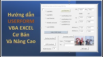 Video 83:VBA Cơ bản: Tự thiết kế form nhập dữ liệu bằng USERFORM, textbox và nút nhấn, keycode?