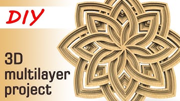 3D multilayer ornament - scroll saw project
