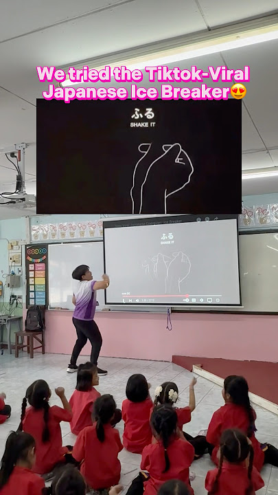 We tried the viral Japanese ice breaker🤭😂🥰 #funny #japaneseicebreaker #dance #school #kids #children