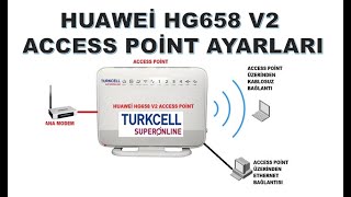 HUAWEi HG658 V2 ACCESS POİNT AYARLARI