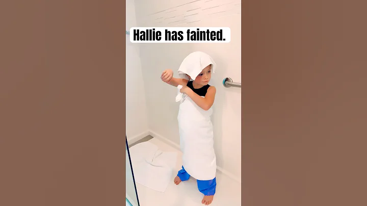 HALLIE has FAINTED! 😵 #trend #shorts #fyp #trending #funny #lol #fun #viral #video #viralvideo #hah