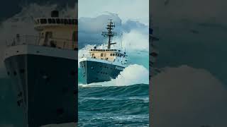 Ship Battles A Huge Tidal Wave A Fight For Survival