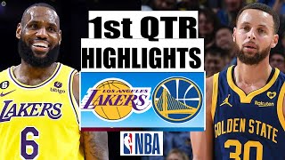 Golden State Warriors Vs Los Angeles Lakers 1st QTR  Feb 22, 2024 Highlights | NBA Season
