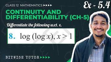 Class 12 Ex 5.4 Q8 Maths | Ex 5.4 class 12 maths q8 | Question 8 exercise 5.4 Class 12