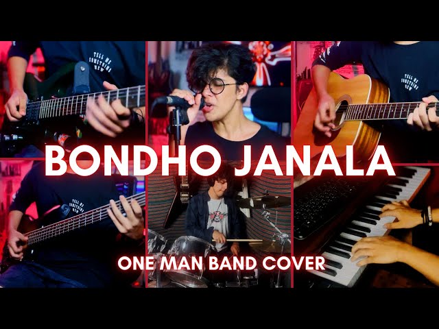 Shironamhin - Bondho Janala | One Man Band Cover | Ariyan class=