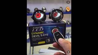 Şeytan Göz Animasyonlu Mercek Led Far - Çok Modlu - Renkli Gözler