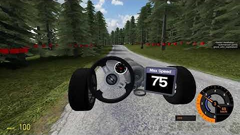 [Gmod E2] Almost drunk self driving steering