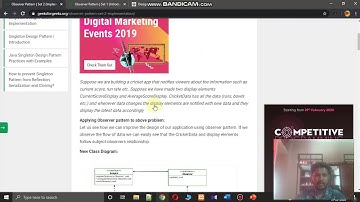 DESIGN PATTERNS | OBSERVER PATTERN | PART 1